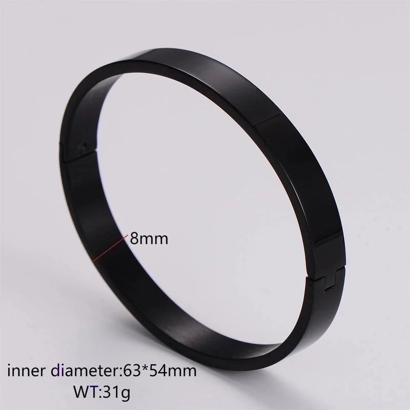 Minimalist Circle Stainless Steel Bangle In Bulk