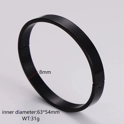 Minimalist Circle Stainless Steel Bangle In Bulk