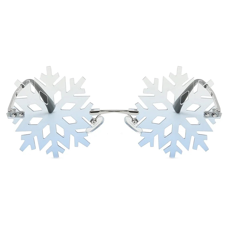Fashion Snowflake Pc Polygon Frameless Glasses