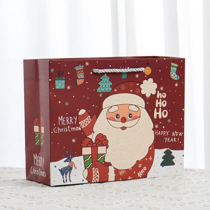 Christmas Cute Christmas Tree Santa Claus White Cardboard Holiday Festival Gift Wrapping Supplies