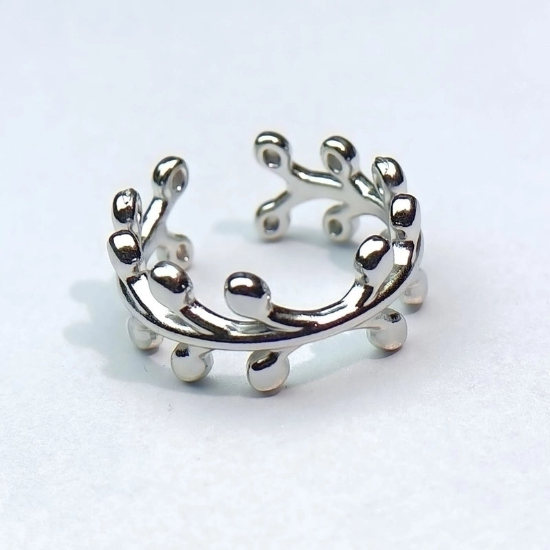 Minimalist Heart Shape Titanium Steel Open Rings