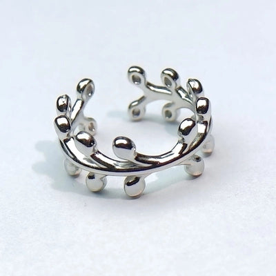 Minimalist Heart Shape Titanium Steel Open Rings