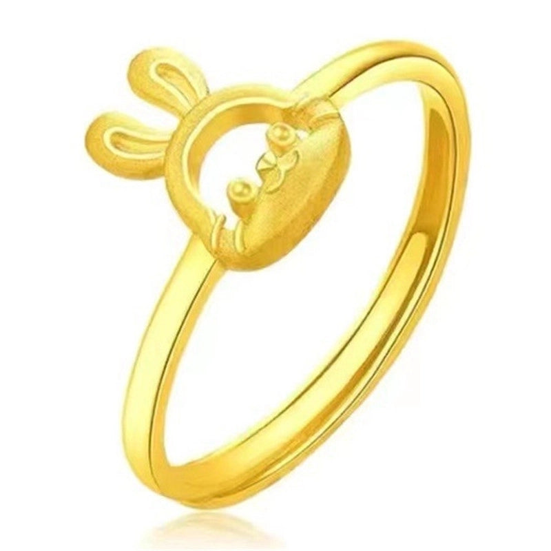 Fairy Style Modern Style Minimalist Moon Heart Shape Butterfly Alloy Copper Gold Plated Silver Plated Artificial Gemstones Artificial Diamond Open Ring In Bulk