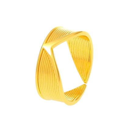 Luxurious Geometric Devil's Eye Heart Shape Copper Rhinestones Zircon Rings In Bulk