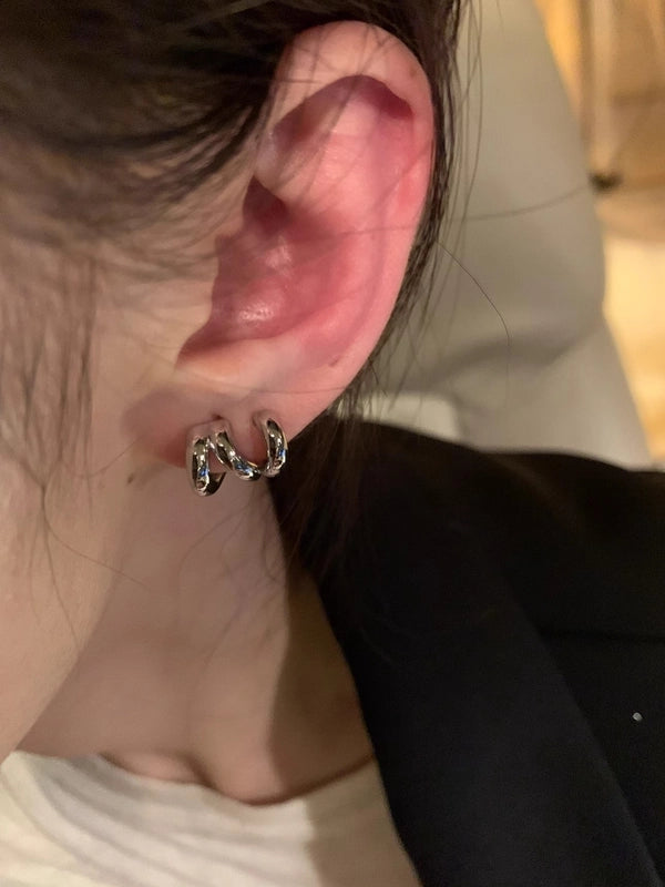 1 Pair Casual Minimalist Round Heart Shape Plating Inlay Copper Zircon Earrings