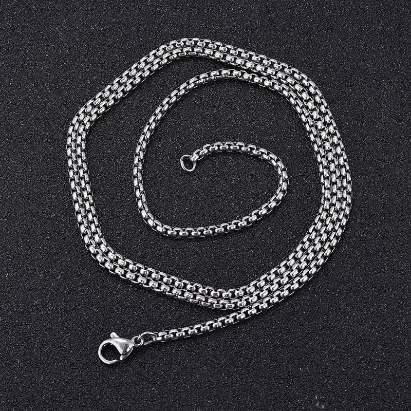 Retro Letter Tree 304 Stainless Steel Polishing Hollow Out Men'S