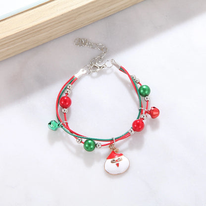 Cute Cartoon Character Alloy Plating Flakes Elk Christmas Women's