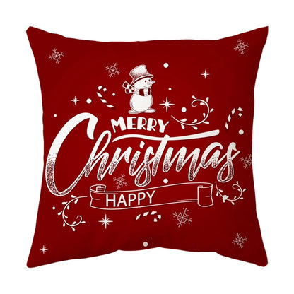 Classical Letter Short Plush Throw Pillow