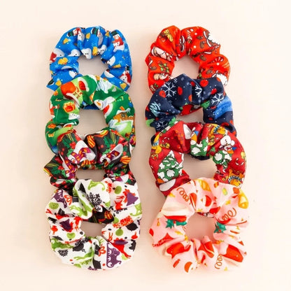 Christmas Circles Snowman Bells Santa Claus Antlers Hat Gift Crutch Party Holiday Colon Circles