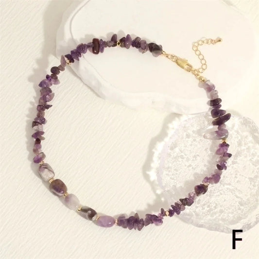 IG Style Retro Geometric Stone Natural Stone Necklace In Bulk