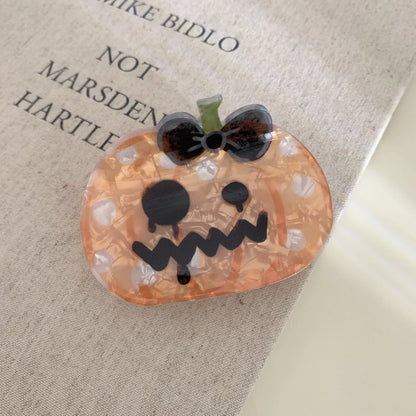 Women's Funny Halloween Pattern Pumpkin Arylic Hair Claws