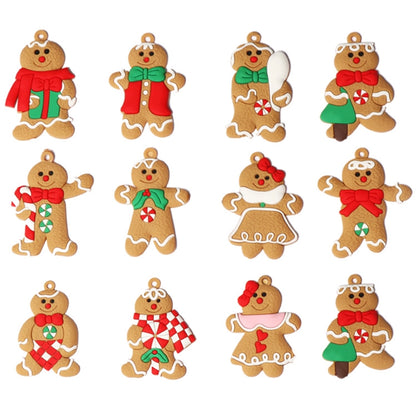 Cross-border Exclusive For New Gingerbread Man Pendant Christmas Tree Ornaments Pvc Source Manufacturers Christmas Ornaments