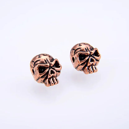 10 PCS/Package 12*9*8mm Hole 1~1.9mm Alloy Skull Jewelry Accessories