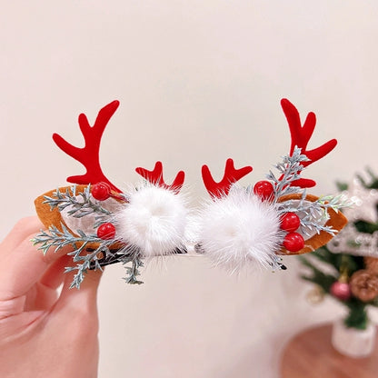 Christmas Fashion Antlers Resin Daily Hairpin