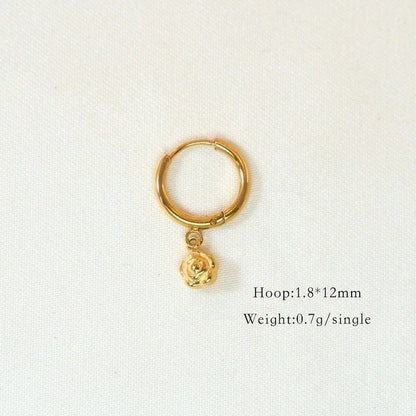 6 Pieces Minimalist Classic Style Solid Color Inlay 304 Stainless Steel Rhinestones Drop Earrings