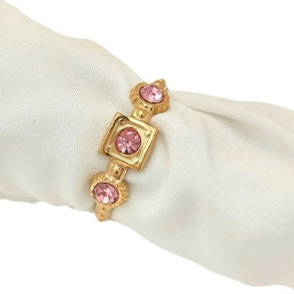 Elegant Geometric 304 Stainless Steel Plating Open Rings