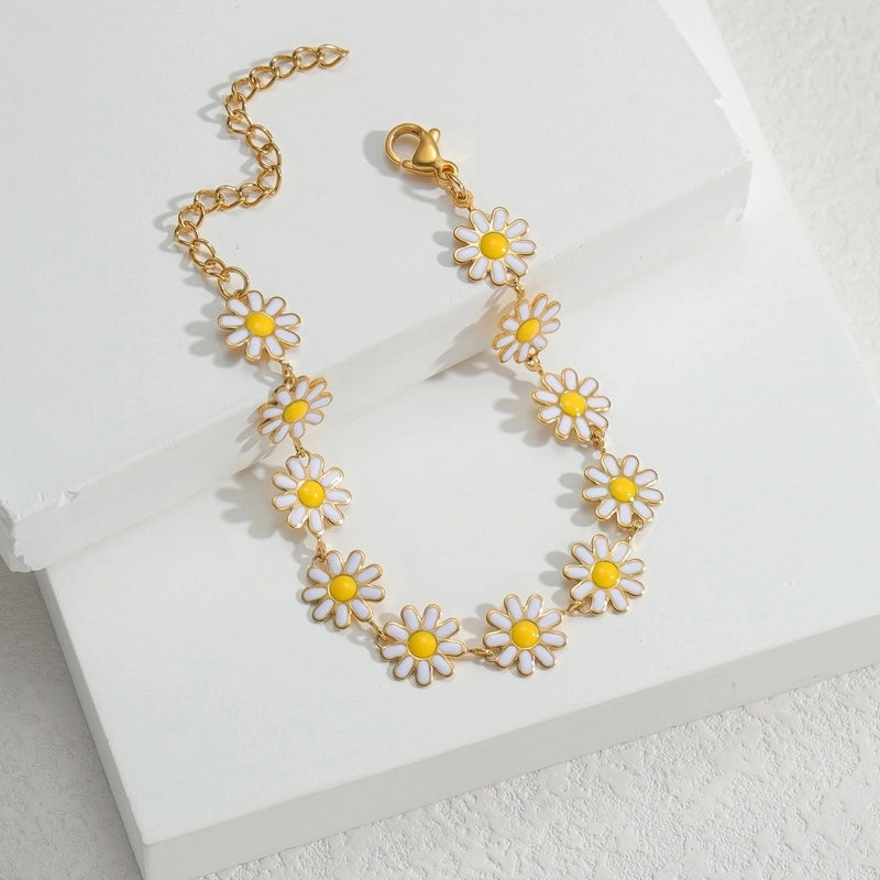 Elegant Cute Streetwear Geometric 304 Stainless Steel 18K Gold Plated Artificial Pearls Bracelets In Bulk