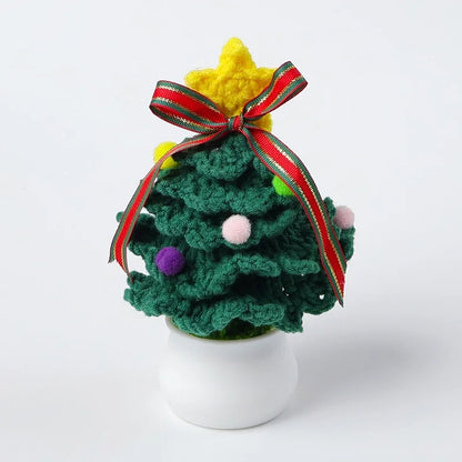Christmas Pastoral Christmas Tree Plastic Yarn Party Ornaments