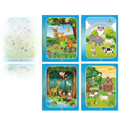 Children's Magic Water Painting Book Repeated Graffiti Educational Painting Book Scene Early Education Cognitive Matching Quiet Book