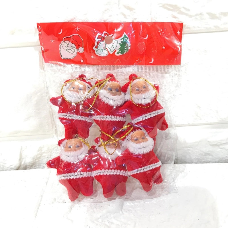 Santa Claus Apron Gold Powder Santa Claus Christmas Tree Pendant Festival Daily Necessities Cross-border Exclusive