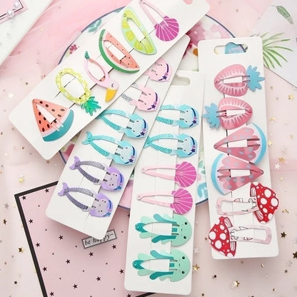 Christmas Cartoon Style Kid'S Animal Christmas Tree Fruit Metal Stoving Varnish Hair Clip