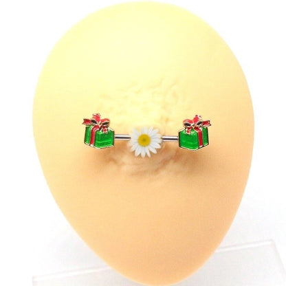 1 Piece Nipple Rings & Studs Minimalist Classic Style Sunflower Snowflake Stainless Steel Alloy Copper Plating Inlay Rhinestones