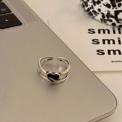 Fairy Style Modern Style Minimalist Moon Heart Shape Butterfly Alloy Copper Gold Plated Silver Plated Artificial Gemstones Artificial Diamond Open Ring In Bulk