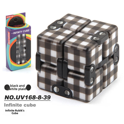 New Strange Decompression Toy UV Printing Infinite Rubik's Cube Decompression Folding Changeable Rubik's Cube Fingertip Rubik's Cube Manufacturer Resources