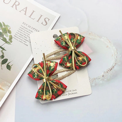 Christmas Cute Bow Knot Elk Cloth Party Party Accessories