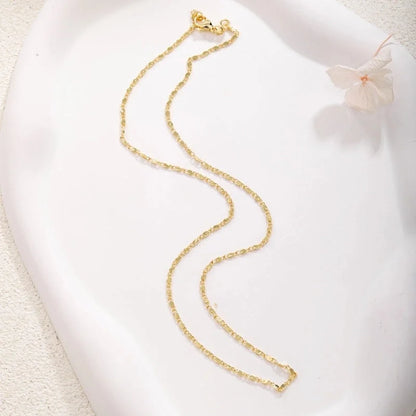 Sweet Water Droplets Heart Shape Gold Plated Artificial Crystal Copper Necklace