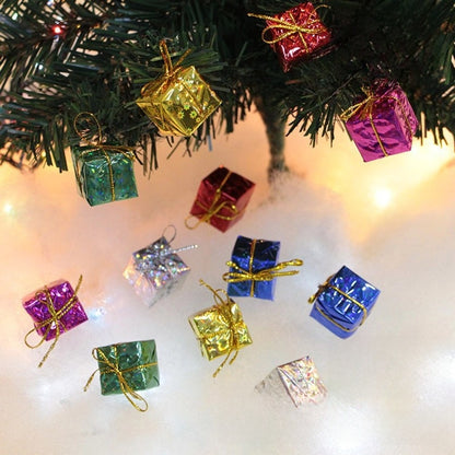 Cross-border Christmas Decorations Christmas Tree Pendant Snowflake Hanging Ball Pine Cone Gift Bag Christmas Old Man Small Drum Butterfly