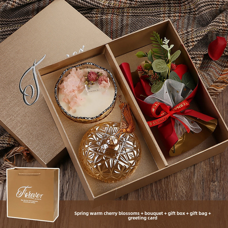 Aromatherapy Candle Gift Box March 8Th Women'S Mother'S Day Gift For Mother And Teacher Practical Niche Advanced Soy Wax