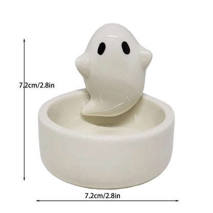Halloween Cute Santa Claus Ghost Cat Ceramics Candlestick