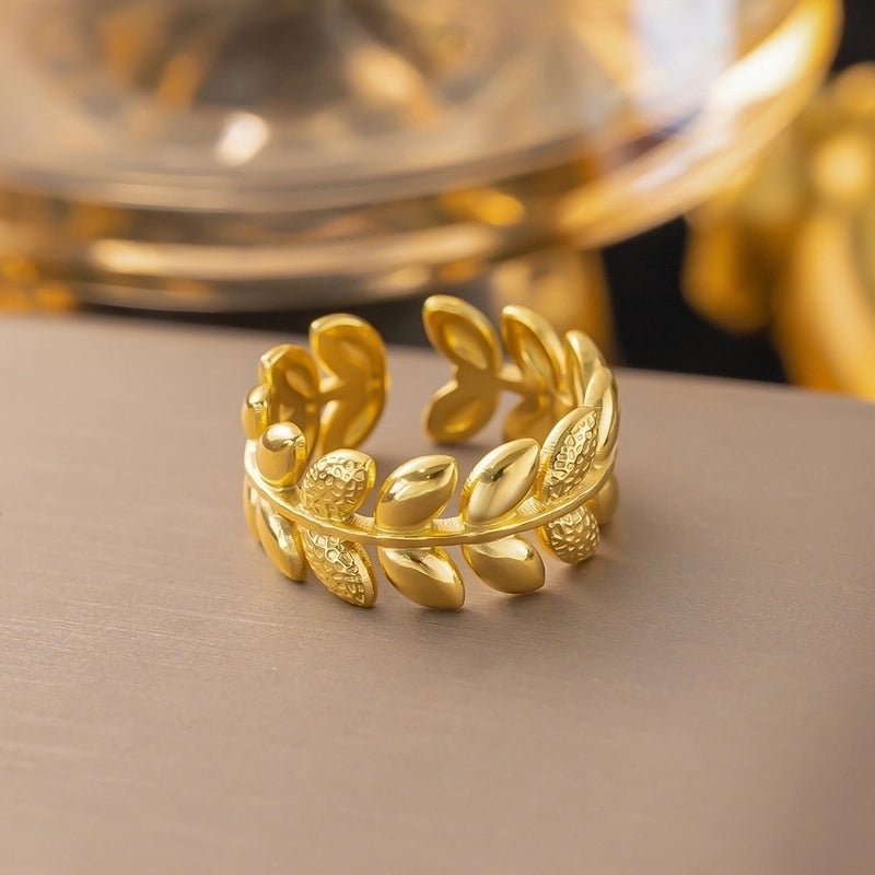 3 Pieces Minimalist Solid Color Titanium Steel Plating Rings