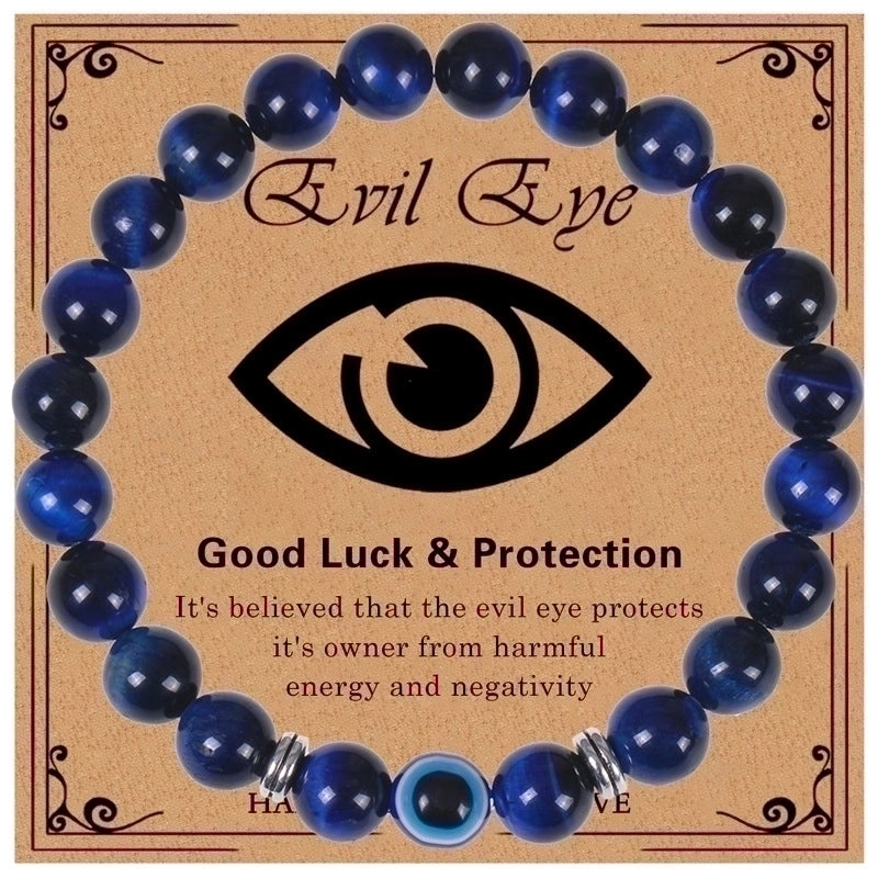 Ethnic Style Devil\'s Eye Natural Stone Beaded Bracelets