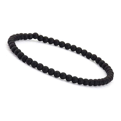 1 Piece Minimalist Round Natural Stone Beaded Bracelets