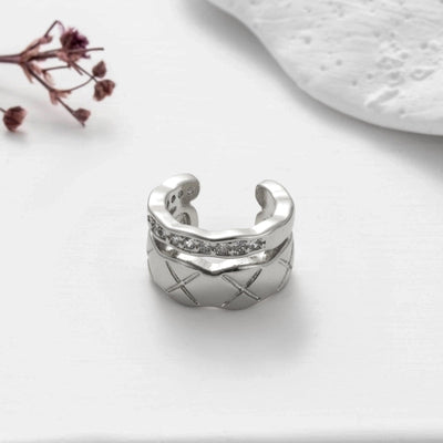 1 Piece Ear Cartilage Rings & Studs Cute Cool Style Geometric Heart Shape Copper Plating Inlay Zircon