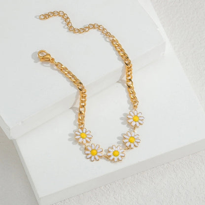 Elegant Cute Streetwear Geometric 304 Stainless Steel 18K Gold Plated Artificial Pearls Bracelets In Bulk