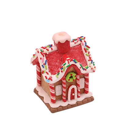 New Christmas Decoration Soft Clay House Creative Desktop Small Ornaments Christmas Decorations Gift