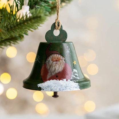 Christmas Cute Minimalist Santa Claus Iron Holiday Festival Hanging Ornaments Decorative Props