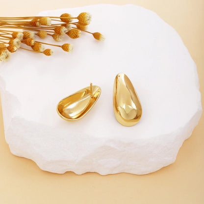 1 Pair Elegant Minimalist Geometric 304 Stainless Steel Stainless Steel Earrings