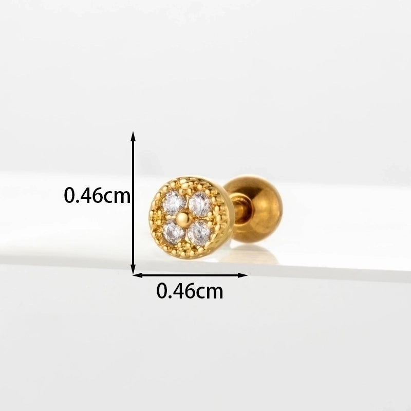 Ear Cartilage Rings & Studs Flower 316L Stainless Steel Copper