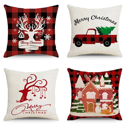 Christmas Combination Pillow Case New Home Sofa Decoration Cushion Pillow Case Manufacturers