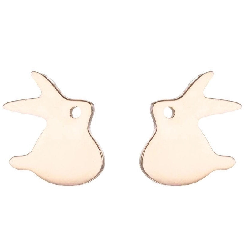 1 Pair Halloween Fashion Rabbit Bat Plating 304 Stainless Steel 18K Gold Plated Ear Studs