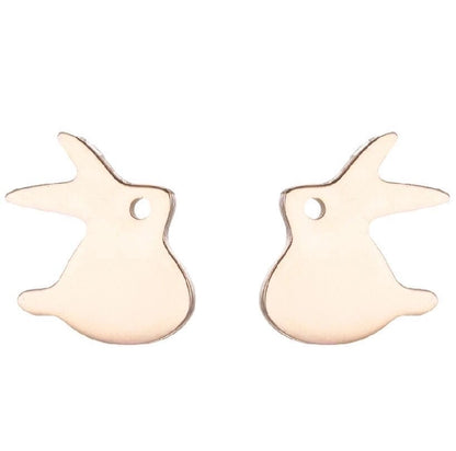 1 Pair Halloween Fashion Rabbit Bat Plating 304 Stainless Steel 18K Gold Plated Ear Studs