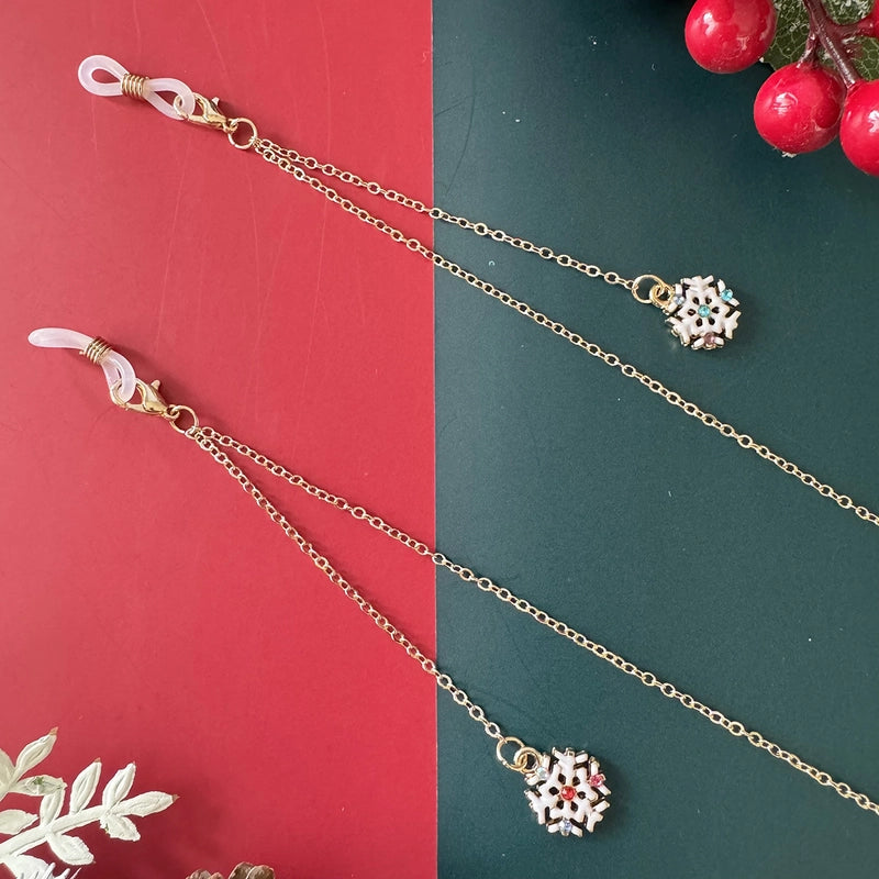 Vacation Christmas Tree Alloy Christmas Women's Glasses Chain