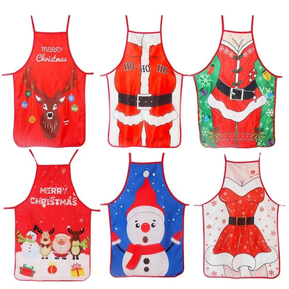 Christmas Fashion Snowman Apron 1 Piece