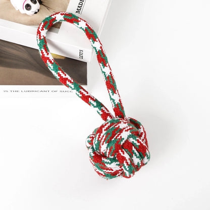 Cute Cotton Rope Christmas Infinite Twist Pet Toys