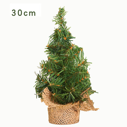 Qihao Christmas Decoration 20cm Christmas Naked Tree Restaurant Coffee Table Holiday Scene Atmosphere Setup Props Supplies