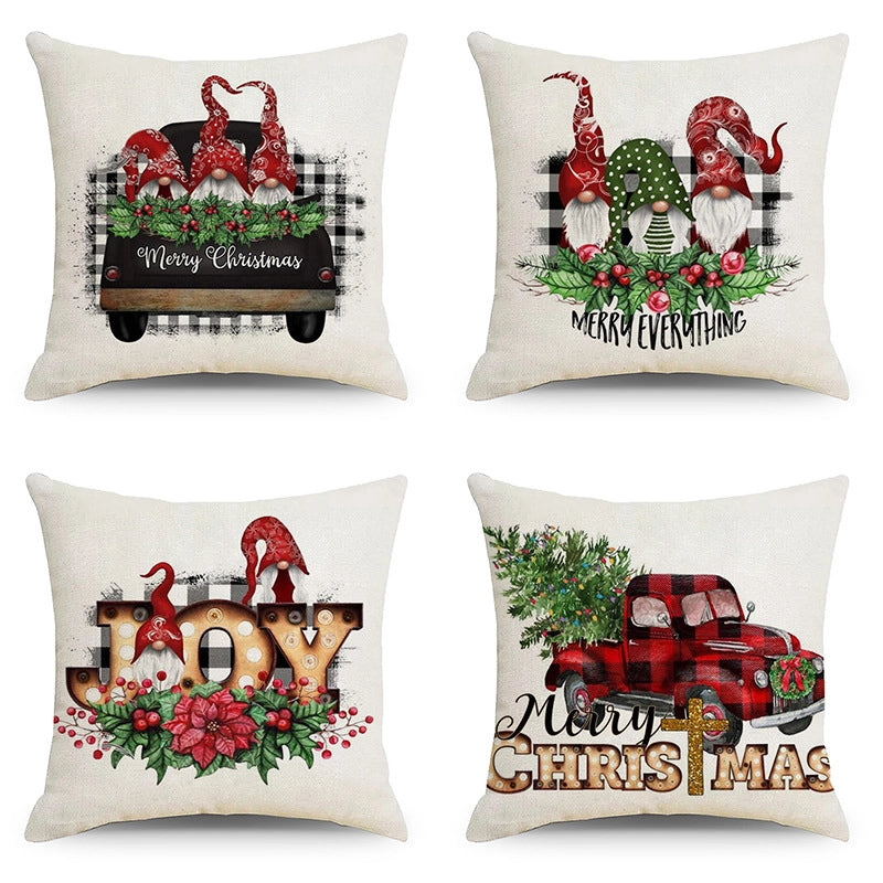 Christmas Combination Pillow Case New Home Sofa Decoration Cushion Pillow Case Manufacturers